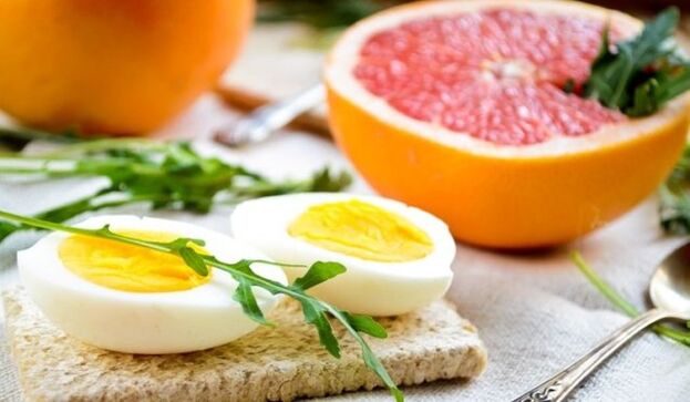 Grapefruit and eggs for the Magi diet