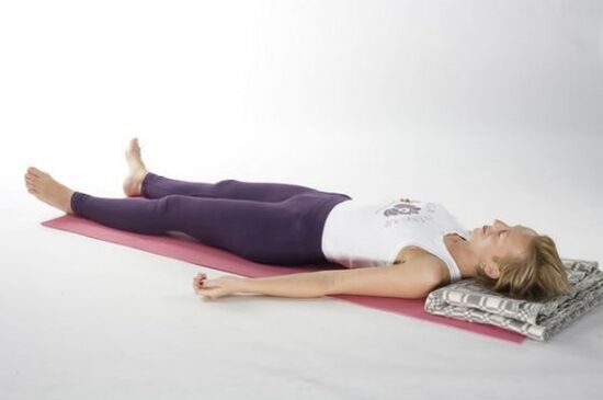 Shavasana posture for weight loss from yoga