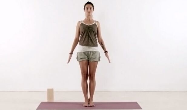 Yoga Tadasana posture for weight loss